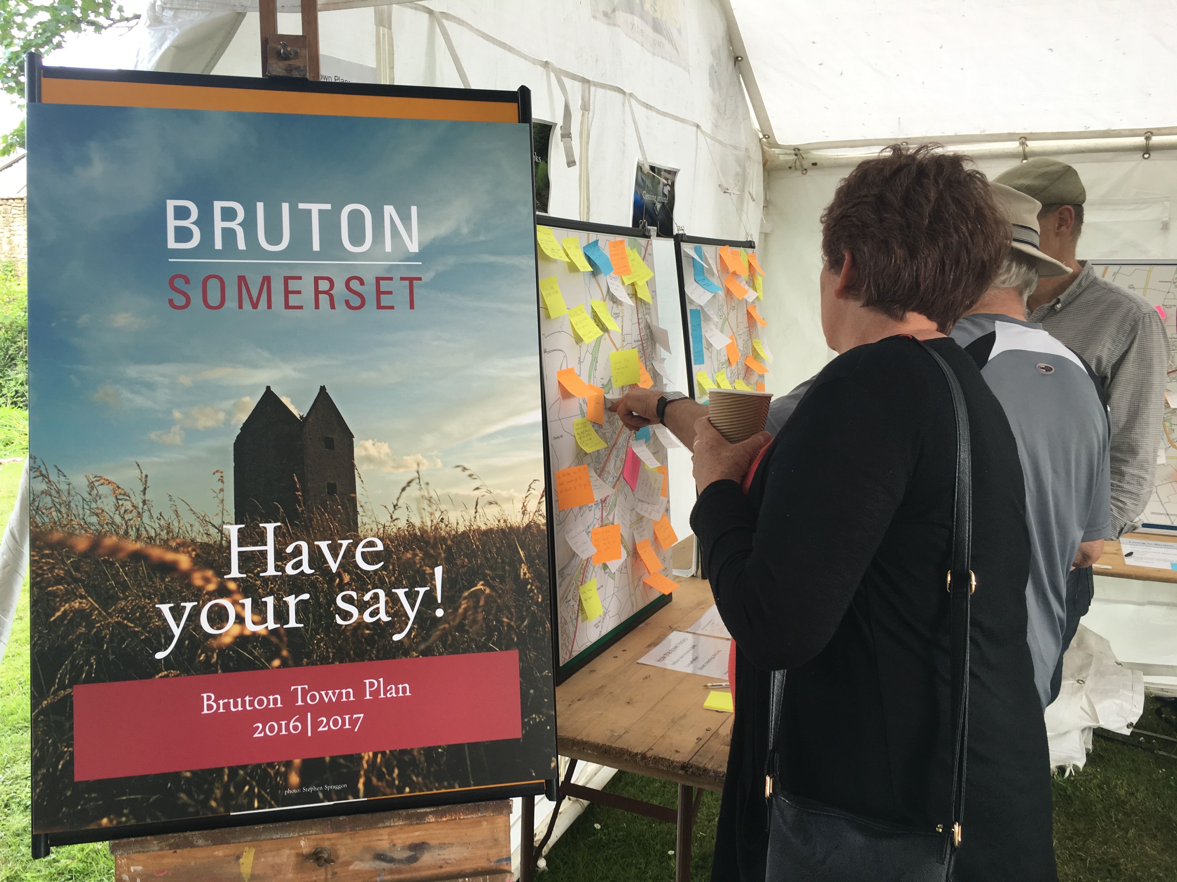 Bruton Town Plan at the Packhorse Fair: thanks for all the feedback