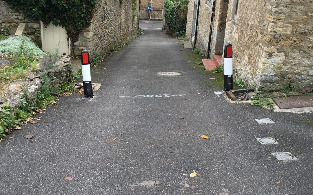 Bollards in St Catherines Hill