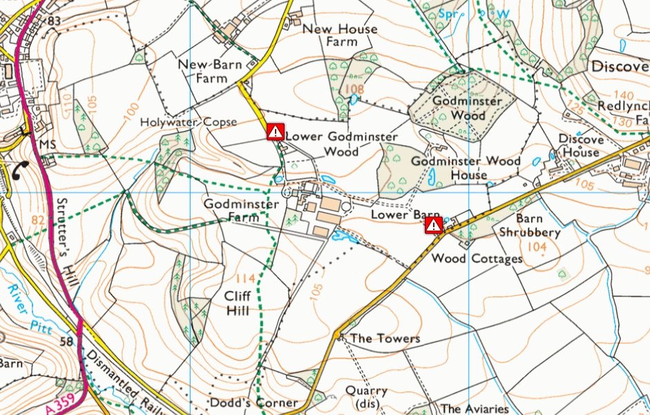 Private road from Godminster to Redlynch is closed to walkers